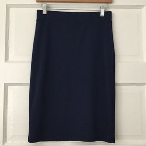 LNA nylon/spandex navy pencil skirt M